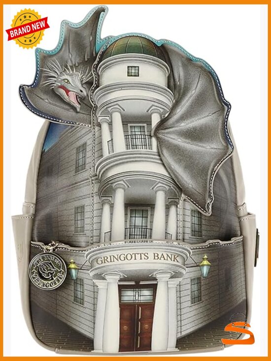 Loungefly Harry Potter Gringotts Dragon Double Strap Shoulder Bag main image 7